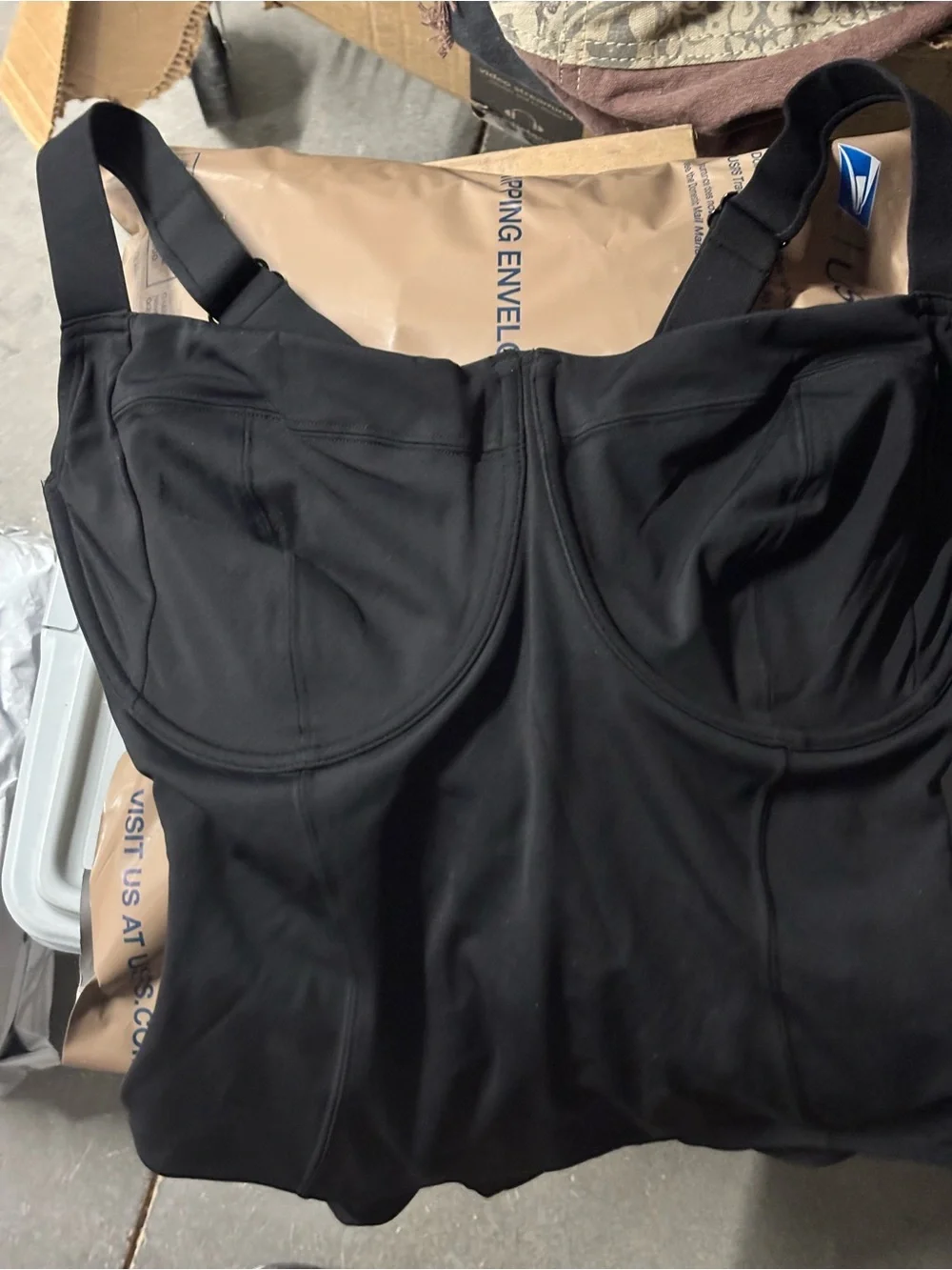 TA3 Women's Hi Cut Lifty, Black, Large, H/I Cup, Short Length NWT